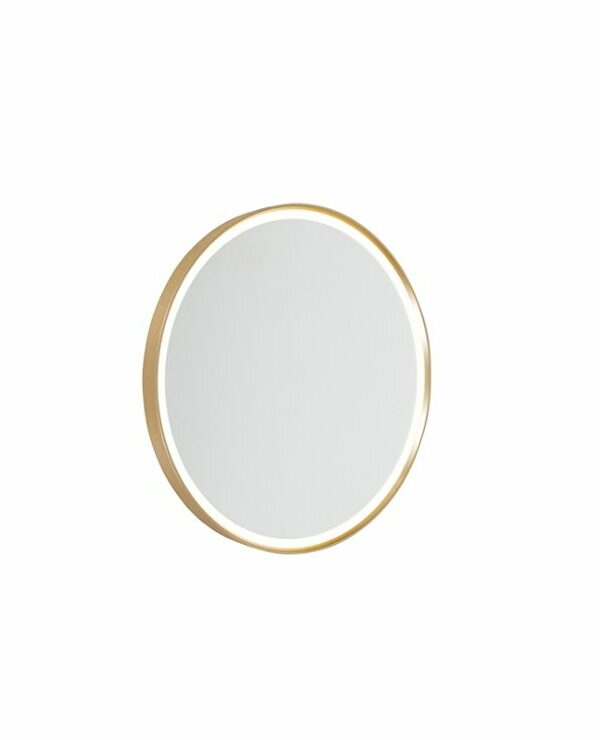 Modern wall lamp gold incl. LED IP44 with mirror