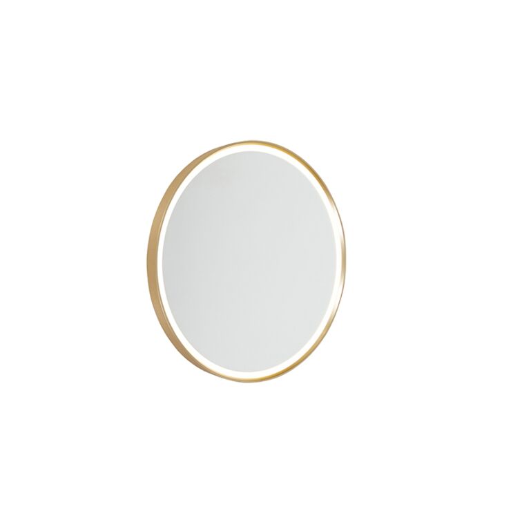 Modern wall lamp gold incl. LED IP44 with mirror 1 Modern wall lamp gold incl. LED IP44 with mirror