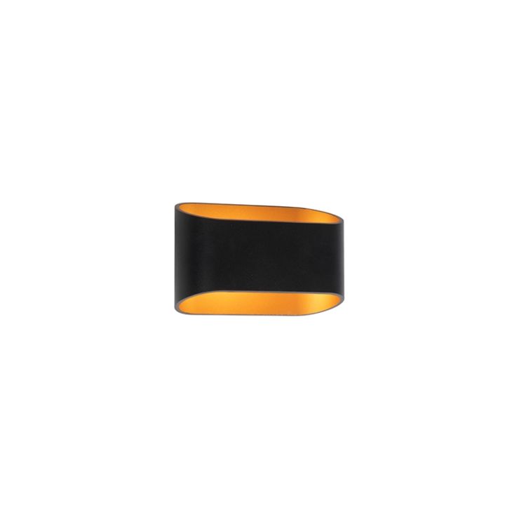 Design wall lamp black with gold 1 Design wall lamp black with gold