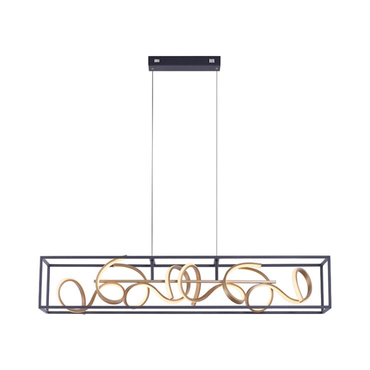 Hanging lamp black with gold 2 Hanging lamp black with gold - immagine 2