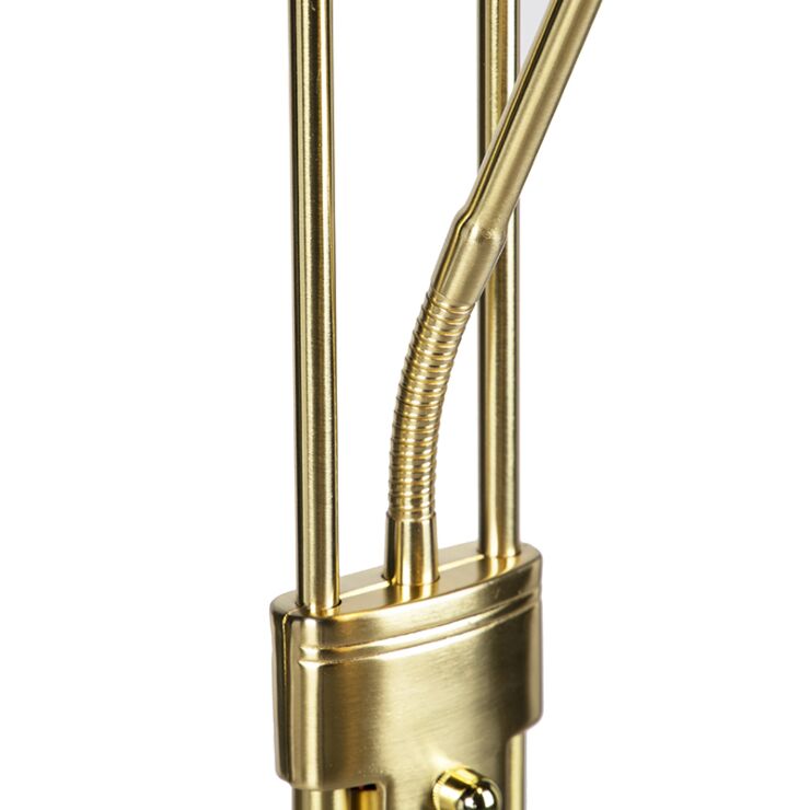 Floor lamp gold with reading lamp 3 Floor lamp gold with reading lamp - immagine 3