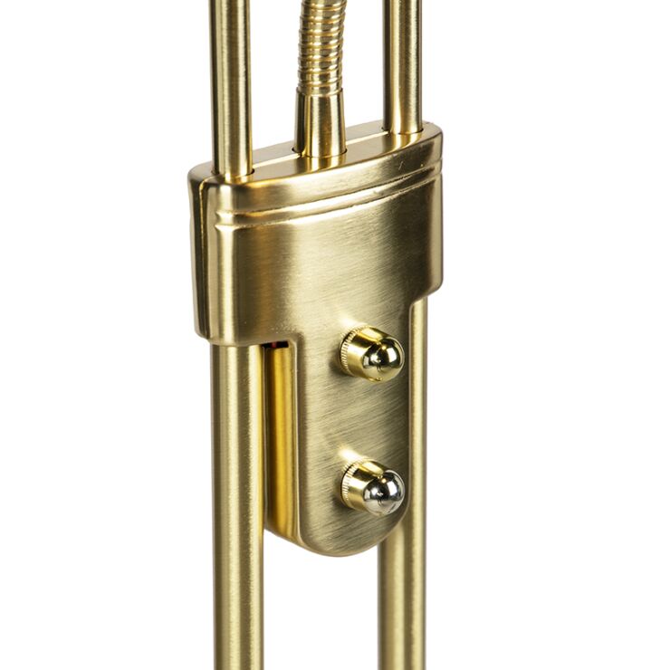 Floor lamp gold with reading lamp 2 Floor lamp gold with reading lamp - immagine 2