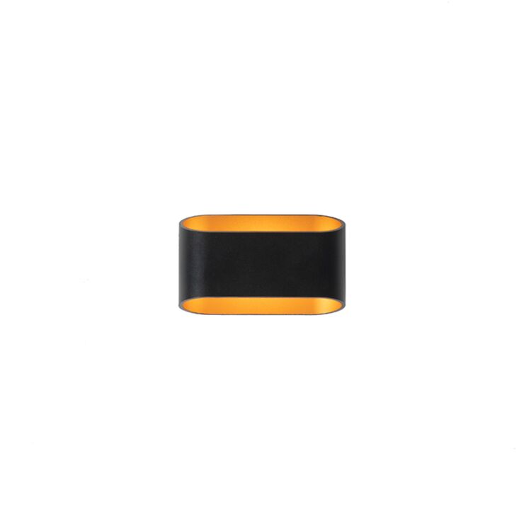 Design wall lamp black with gold 2 Design wall lamp black with gold - immagine 2